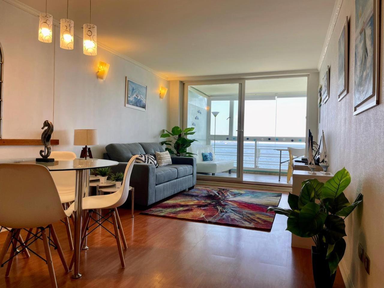 El Encanto De Renaca Vina Del Mar, Excelente Vista Al Mar Bajada Directa A La Playa Apartamento Vina del Mar