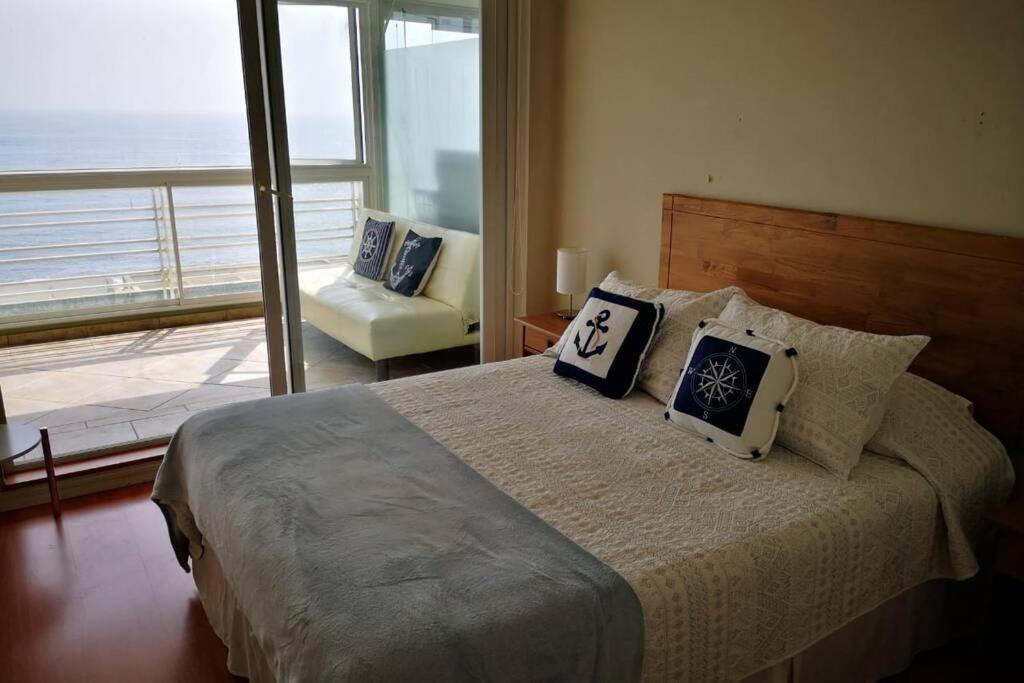 El Encanto De Renaca Vina Del Mar, Excelente Vista Al Mar Bajada Directa A La Playa Apartamento